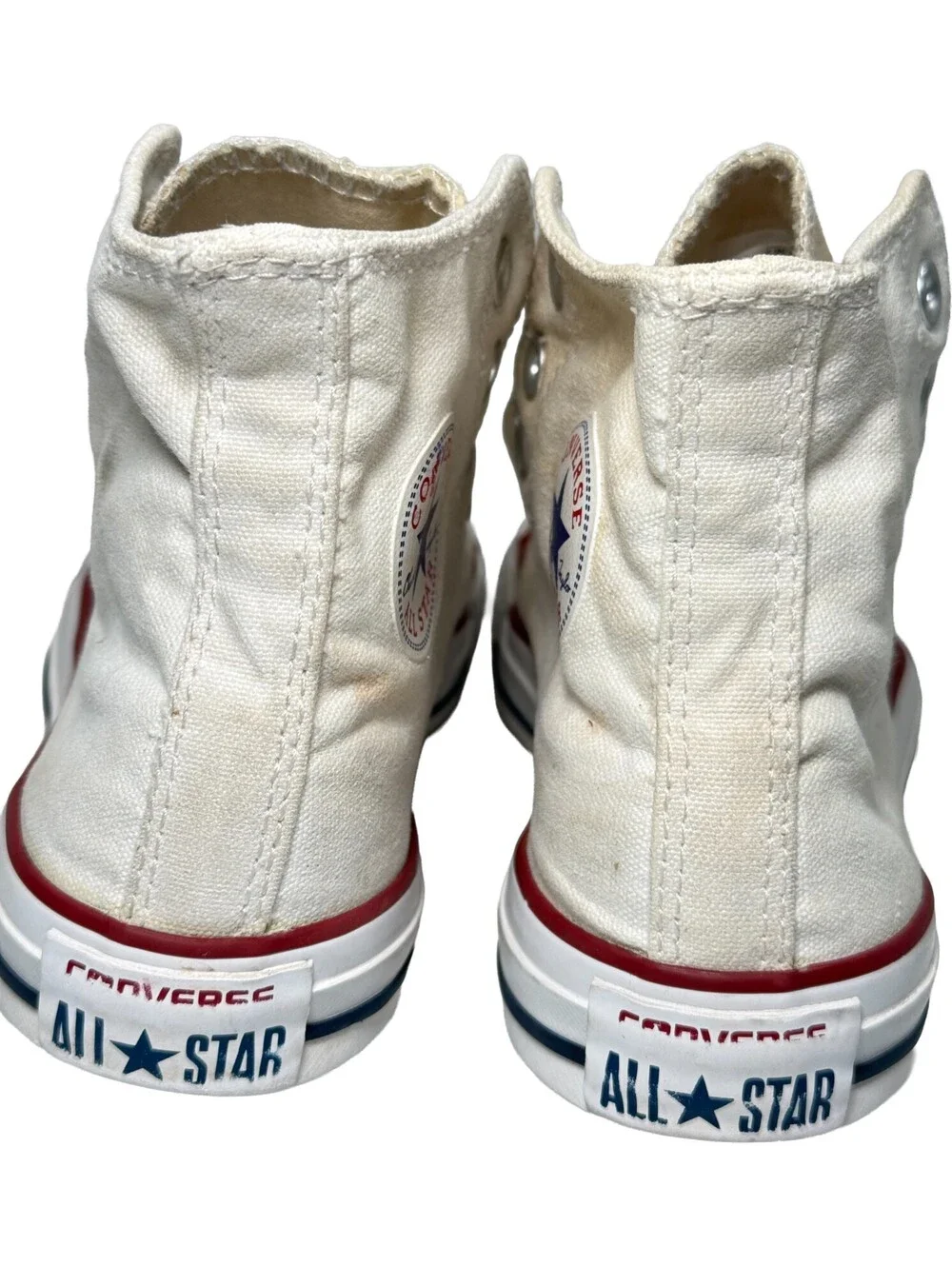 Chuck Taylor Converse All Star White Hi Top Unisex Sneaker M7650 Mens 4 Womens 6